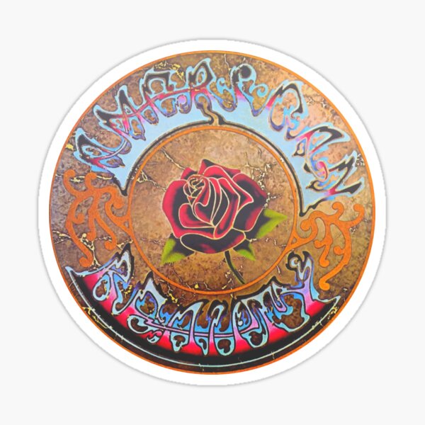 Grateful Dead American Beauty Men's Soft Fitted 301 Tri-Blend Sticker