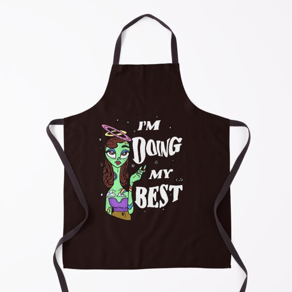 Item preview, Alien Girl, “I’m doing my best”, (black & white) designed and sold by babypanda221.
