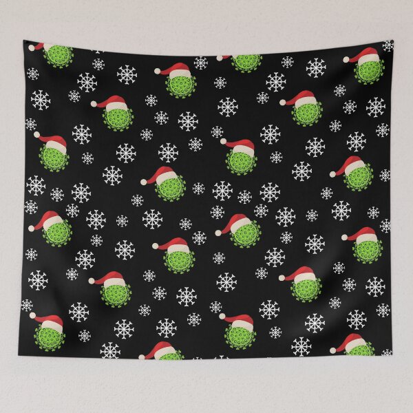 Item preview, Christmas Green Virus Pattern designed and sold by CecileMJ.