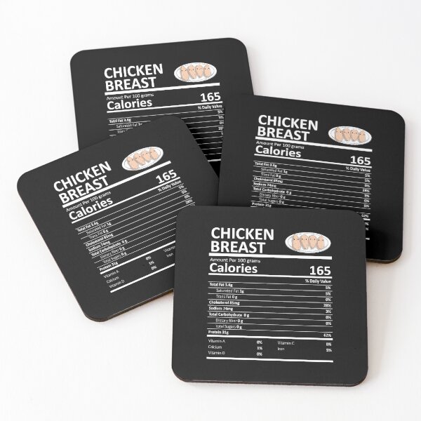 Item preview, Chicken Breast Nutritional Value Funny Festive Holiday designed and sold by fatamyfan1.