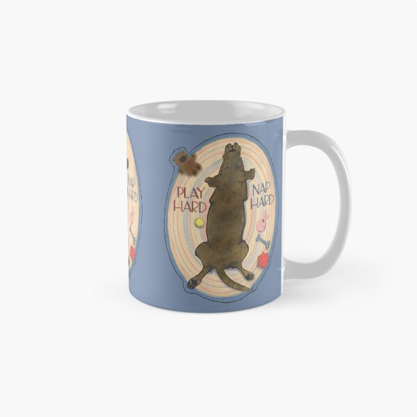 Item preview, Play Hard, Nap Hard with Chocolate Lab  designed and sold by Christine Philbrick.