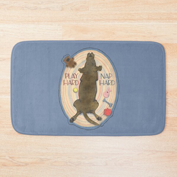 Item preview, Play Hard, Nap Hard with Chocolate Lab  designed and sold by Christine Philbrick.