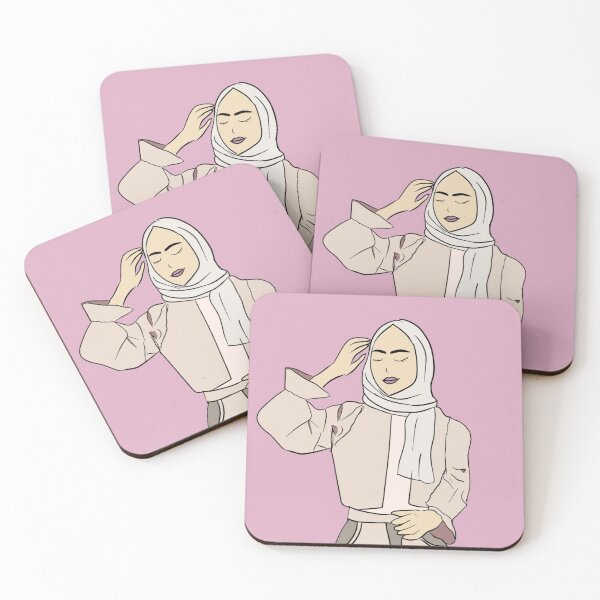 Item preview, Hijabi in beige jacket  designed and sold by NameeraDesigns.