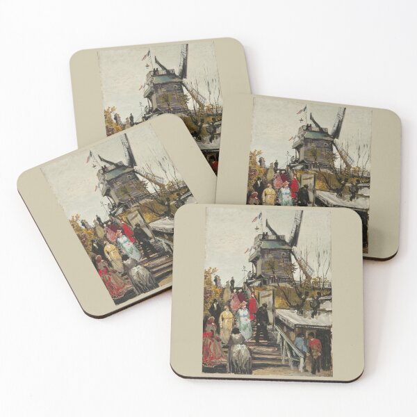Item preview, Le Moulin de Blute-Fin - Van Gogh - c1886 designed and sold by CrankyOldDude.