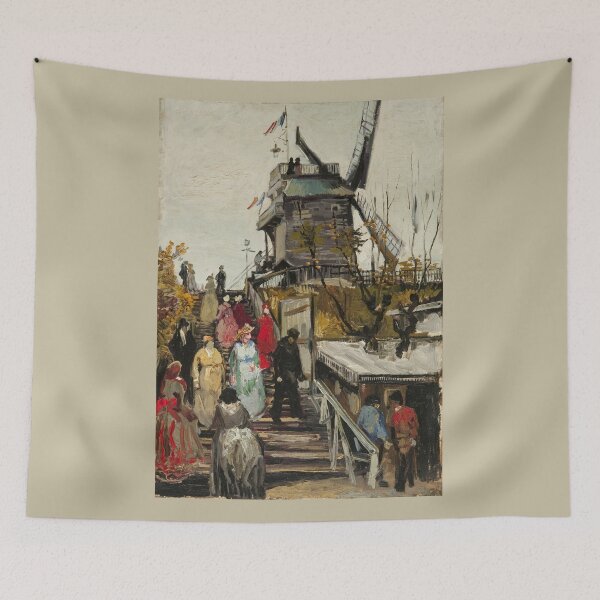 Item preview, Le Moulin de Blute-Fin - Van Gogh - c1886 designed and sold by CrankyOldDude.
