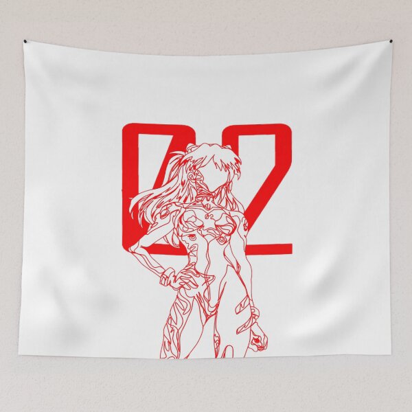 Item preview, Asuka Langley Continous Line Artwork designed and sold by RedCoco-Studios.