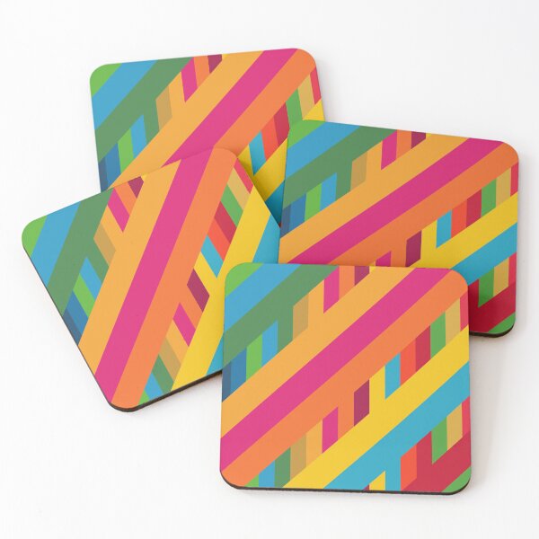 Item preview, colorful sloped pattern - sloped stripes - vertical stripes designed and sold by greatnorris.