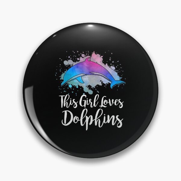 Item preview, THIS GIRL LOVES DOLPHINS Women Mom Teen Tween Kids Toddlers T-Shirt designed and sold by EveElliott.