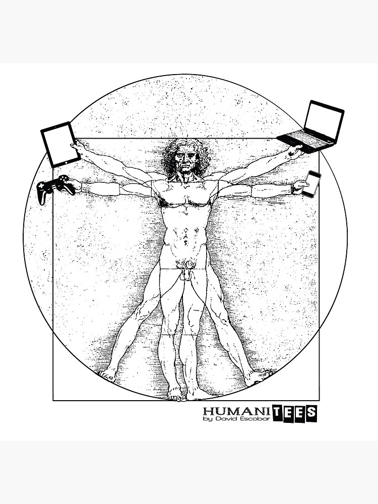 vitruvian man modern art