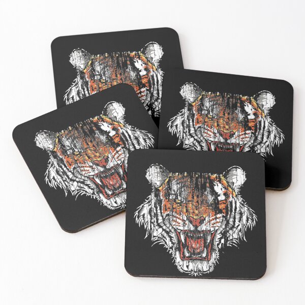Item preview, Tiger Face Claw Stripes Street Vintage Retro Fashion Beast T-Shirt designed and sold by EveElliott.