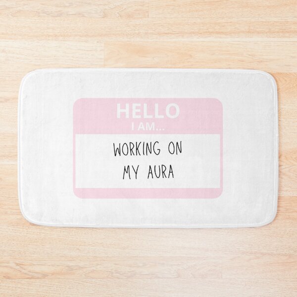 Item preview, Working On My Aura Name Tag designed and sold by alwayselle.