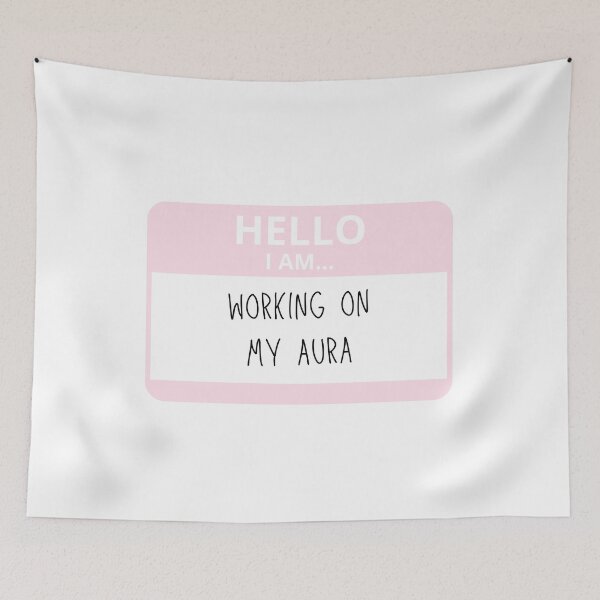 Item preview, Working On My Aura Name Tag designed and sold by alwayselle.