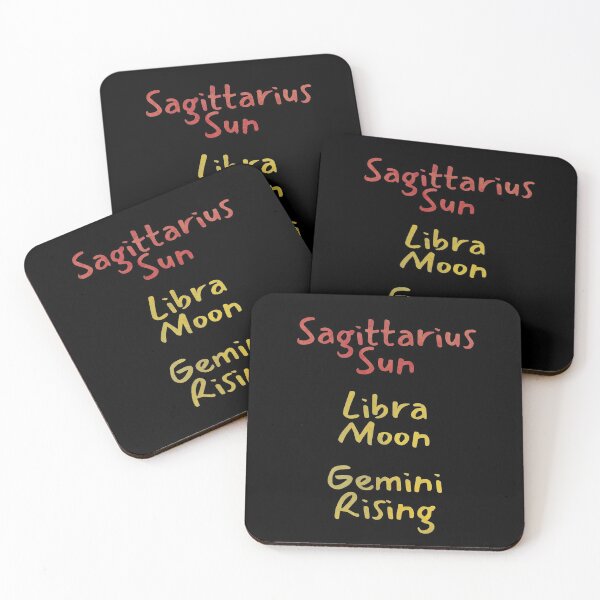 Item preview, Sagittarius Sun Libra Moon Gemini Rising Text designed and sold by leomooncreates.