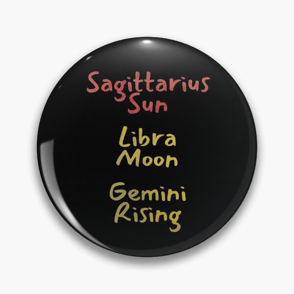 Item preview, Sagittarius Sun Libra Moon Gemini Rising Text designed and sold by leomooncreates.