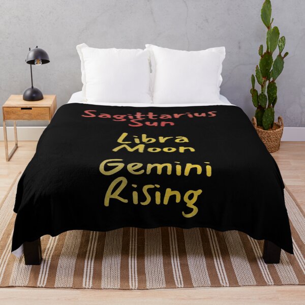 Item preview, Sagittarius Sun Libra Moon Gemini Rising Text designed and sold by leomooncreates.