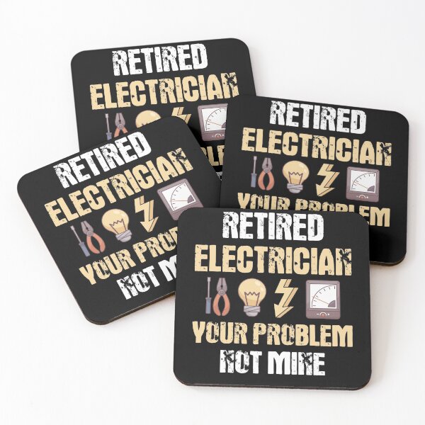 Item preview, Retired Electrician Gift Idea designed and sold by MGO-Design.