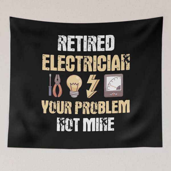 Item preview, Retired Electrician Gift Idea designed and sold by MGO-Design.