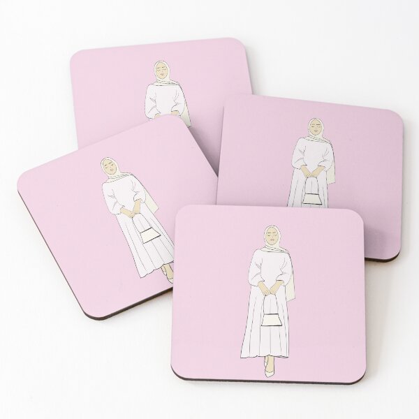 Item preview, Hijabi in Light Pink Dress designed and sold by NameeraDesigns.
