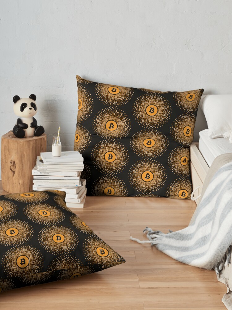 Alternate view of Bitcoin Burst Floor Pillow