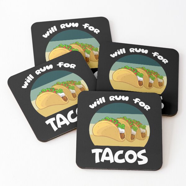 Item preview, Will Run For Tacos designed and sold by printrendstore.