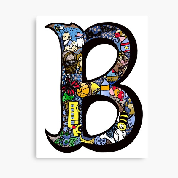 "Doodle Letter B" Canvas Print For Sale By Missmann | Redbubble