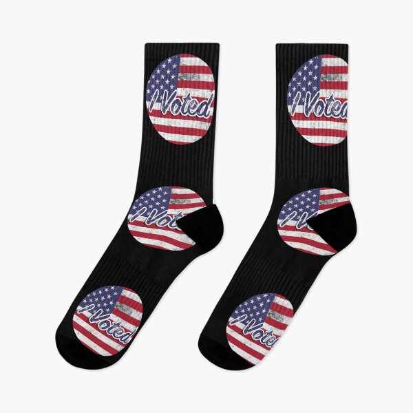 Item preview, Voto, texto retro en la bandera de Estados Unidos redonda. designed and sold by Relaxing-Ginger.