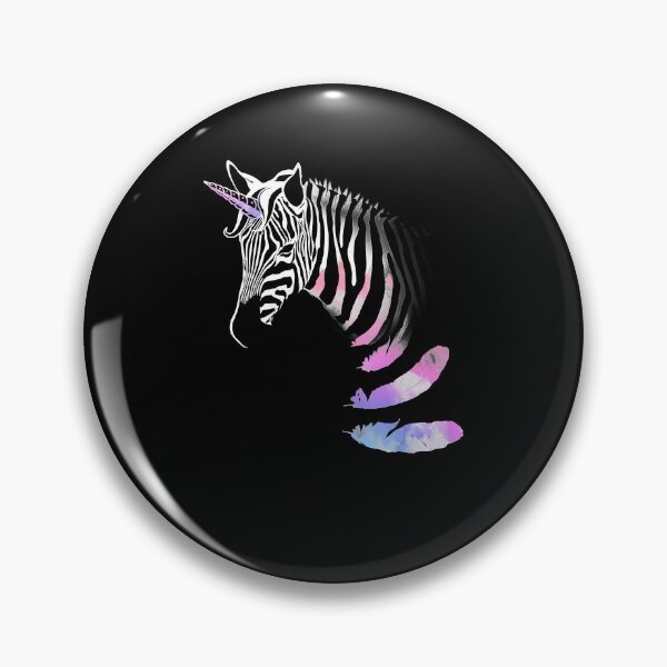 Item preview, Unicorn Zebra Animal Stripes Watercolor Feathers T-Shirt designed and sold by EveElliott.