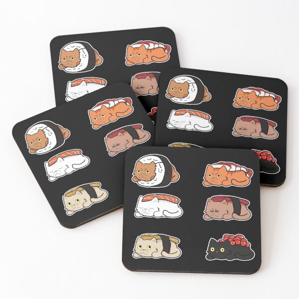 Item preview, Sushi Cats Shirt Sushi Cat Rolls Funny Japanese Food Essential Kawaii designed and sold by Sioox.
