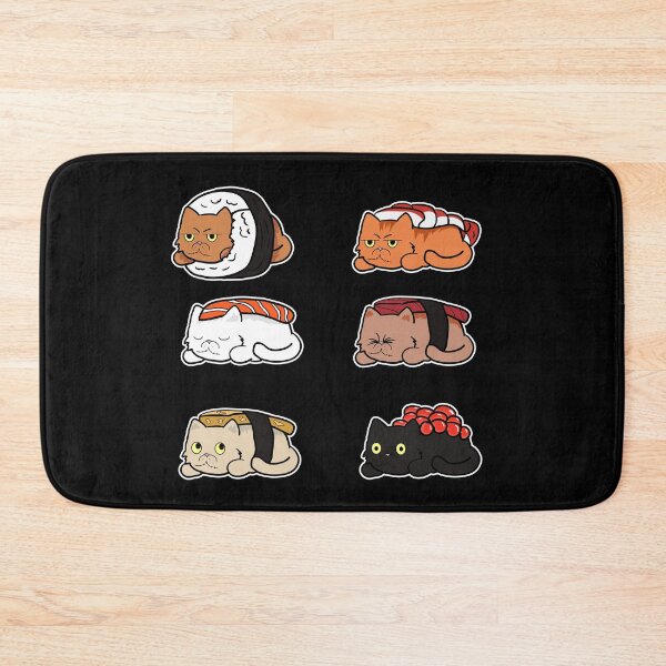 Item preview, Sushi Cats Shirt Sushi Cat Rolls Funny Japanese Food Essential Kawaii designed and sold by Sioox.
