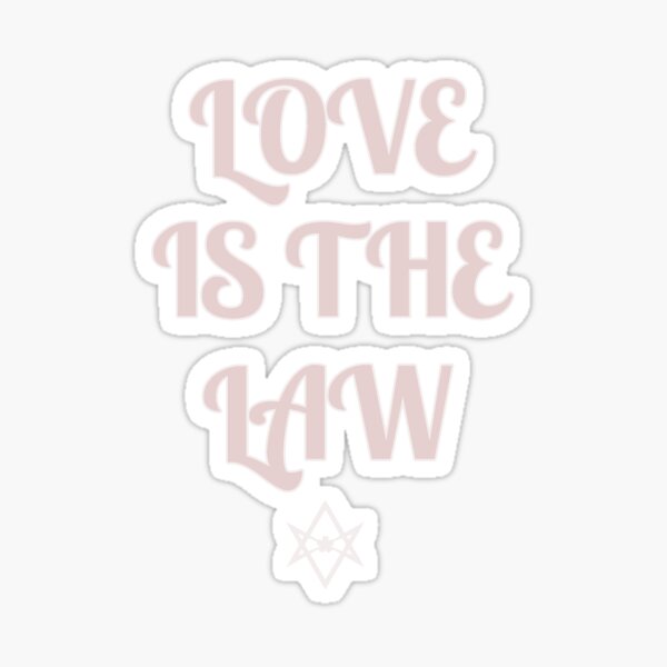 Item preview, Love is the Law Thelema Unicursal Hexagram Crowley designed and sold by h44k0n.