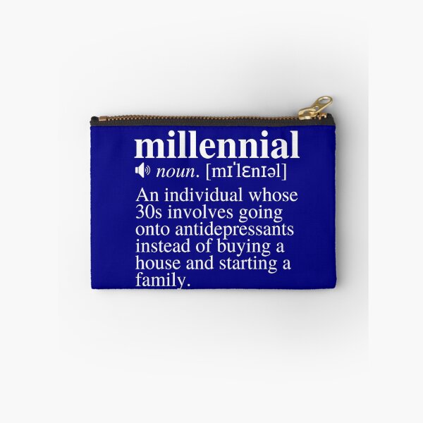Item preview, Millennial Definition #2 - The 30s Depression (Navy/Blue Background) designed and sold by mind-illusions.