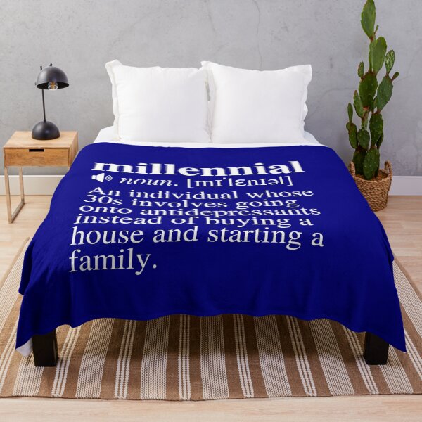 Item preview, Millennial Definition #2 - The 30s Depression (Navy/Blue Background) designed and sold by mind-illusions.