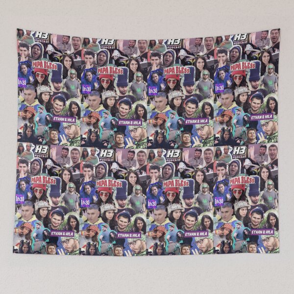 Item preview, H3H3 Productions Ethan & Hila Collage Papa Bless Fupa Cough Meme Edit designed and sold by goon-squad.