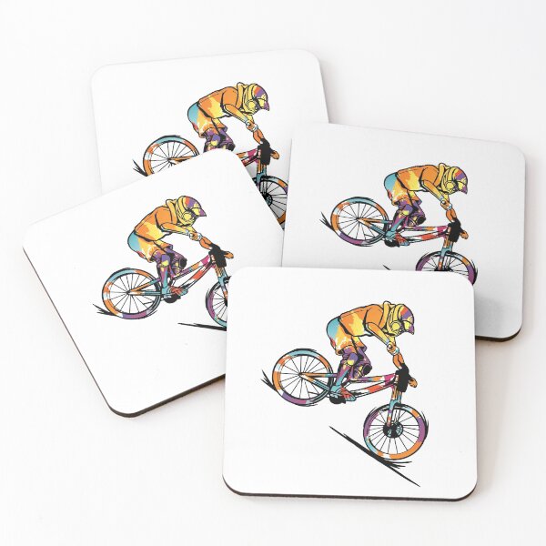 Artikelvorschau, Mountainbike Silhouette BMX MTB Downhill Geschenkidee entworfen und verkauft von MGO-Design.