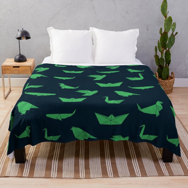 Item preview, origami animals green pattern designed and sold by The Parallel X.