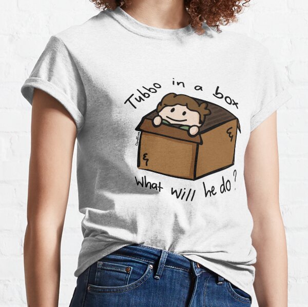 Tubbo in a box, what will he do? Classic T-Shirt