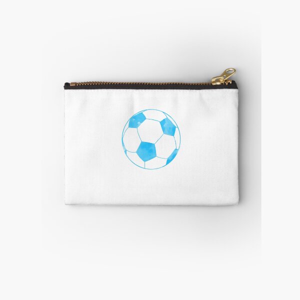 Item preview, watercolor blue soccer ball designed and sold by swimmerMCL.