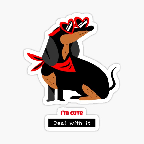 Item preview, I'm Cute, deal with it designed and sold by Gemmarendon.