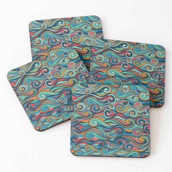 Item preview, Colorful Swirly Waves designed and sold by Gezzoto's Brewery.