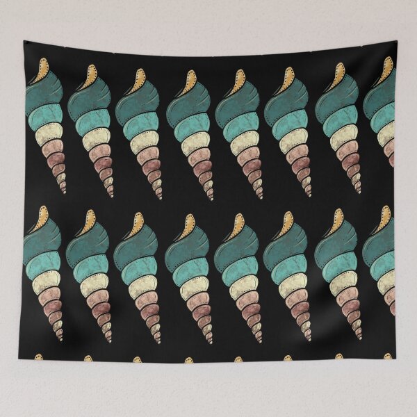 Item preview, Ocean and Sea shells banded tulip designed and sold by Maitri-Sanghvi1.