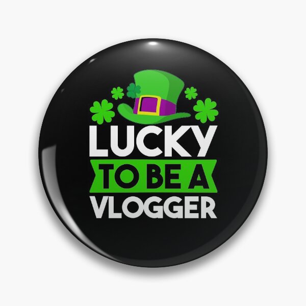Item preview, Lucky To Be A Vlogger - Vlogger Gifts , St Patricks Day Gift For Vlogger designed and sold by MrElgo.