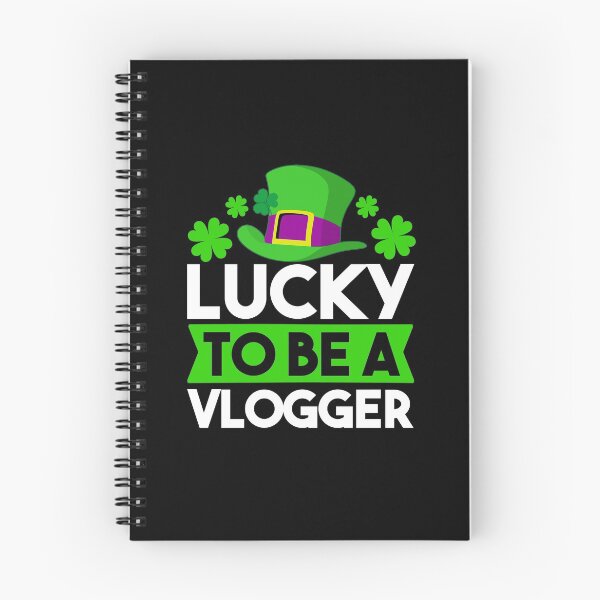 Item preview, Lucky To Be A Vlogger - Vlogger Gifts , St Patricks Day Gift For Vlogger designed and sold by MrElgo.