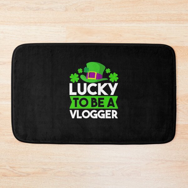 Item preview, Lucky To Be A Vlogger - Vlogger Gifts , St Patricks Day Gift For Vlogger designed and sold by MrElgo.