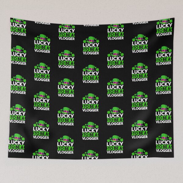 Item preview, Lucky To Be A Vlogger - Vlogger Gifts , St Patricks Day Gift For Vlogger designed and sold by MrElgo.
