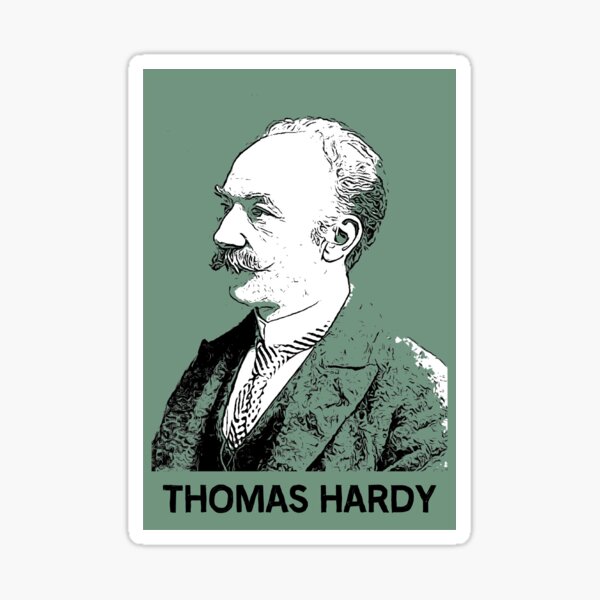 Thomas Hardy Liturature - Thomas Hardy Author - Thomas Hardy Writer -Thomas Hardy Fans - British Sticker