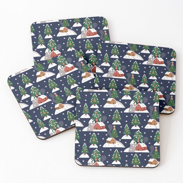 Item preview, Snowy Night- Christmas Pattern designed and sold by HeraAndKosmos.