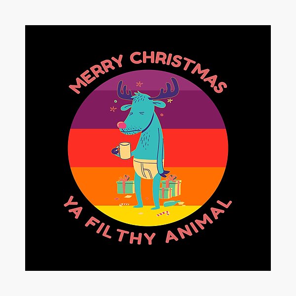 Item preview, Merry Christmas Ya Filthy Animal designed and sold by Coder-T.