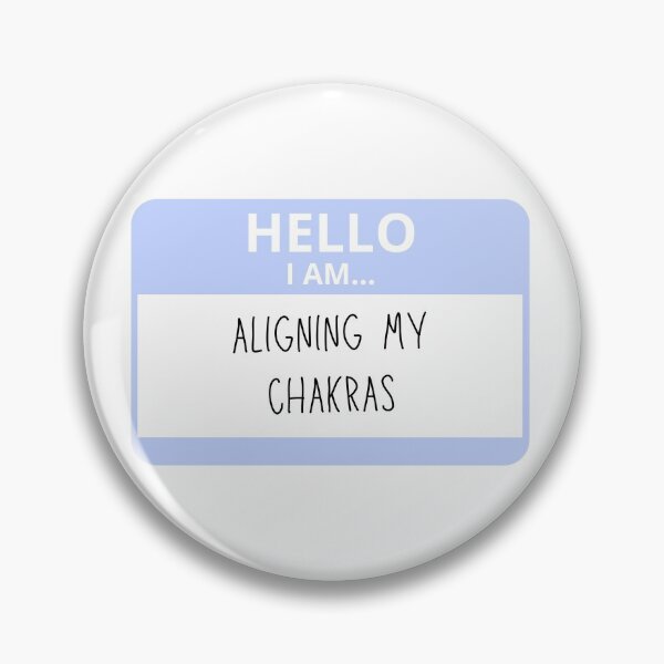 Item preview, Aligning My Chakras Name Tag designed and sold by alwayselle.
