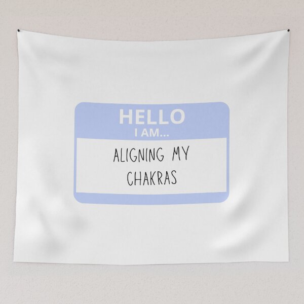 Item preview, Aligning My Chakras Name Tag designed and sold by alwayselle.