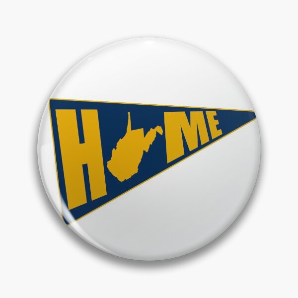 Item preview, West Virginia Retro Pennant State Map WV Home White Shirts Stickers designed and sold by Pittsburgh 412 Steel City Yinzers.